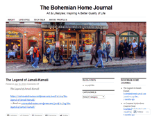 Tablet Screenshot of bohemianhomejournal.com